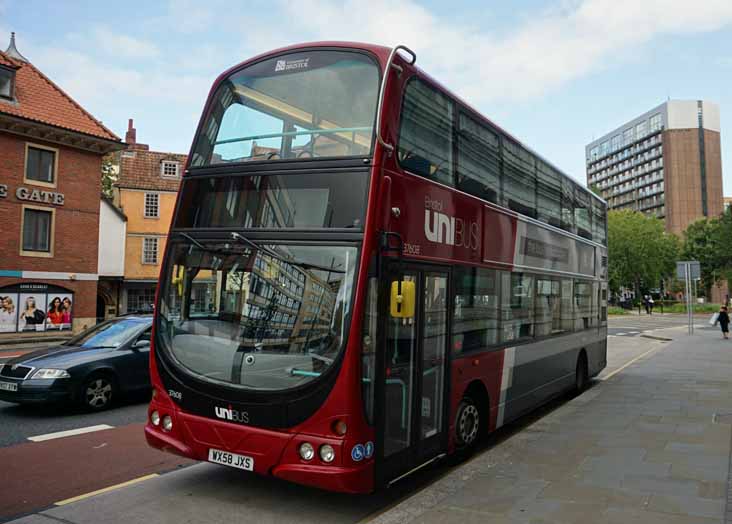 First West of England Volvo B9TL Wright 37608 Unibus